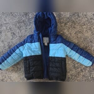 Falls Creek Kids Puffer Jacket - Navy, Sky Blue, and Black